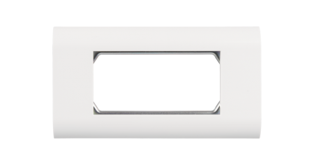 Лицевая панель NIKOMAX, франц. формат Mosaic, под 2 вставки 45х45мм, с подрамником, белая-0