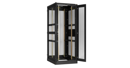 Напольный шкаф Classic 19",42U,перф.:перед.,двухстворч.зад.двери,двухур.стенки,800х2060х1200,RAL9005-1