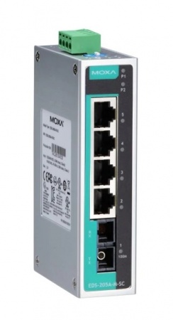 Коммутатор промышленный MOXA EDS-205A-S-SC-1