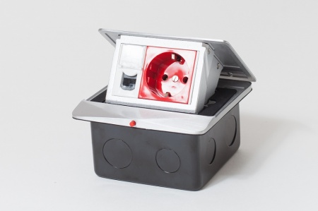 Люк на 1,5 поста (45х45), алюминий, с металлической коробкой, IP44 SPL 300002-1