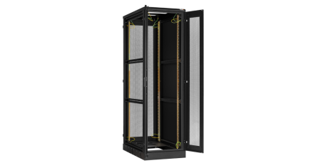 Напольный шкаф Classic 19",42U,перед.перф,зад.перф.двойная двери,металл.стенки.800х2060х800,RAL9005-2