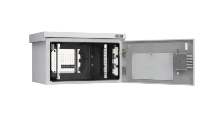 Шкаф настенный климатический TLK Lite 19", 6U, IP55, Ш821хВ482хГ566 мм, RAL 7035 муар, комплектный-1