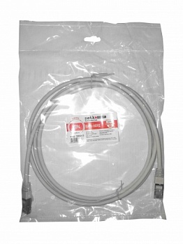 Патч-корд FTP4 cat.5e, 2.0м, литой коннектор, серый, LSZH, NETKO Expert CKC_1