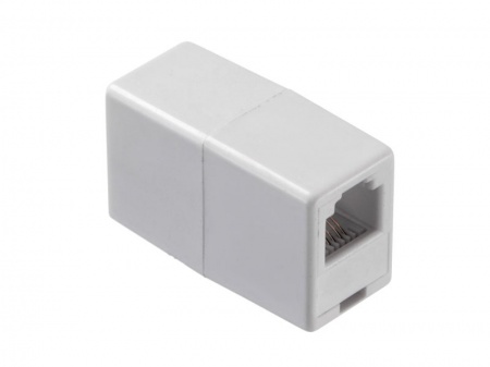 Соединительный модуль RJ11(6p4c) на RJ11 / белый, Netko-1