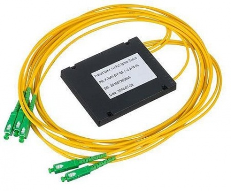 Делитель PLC оптический box 1х4, 3мм 1,5м, SC/APC-0