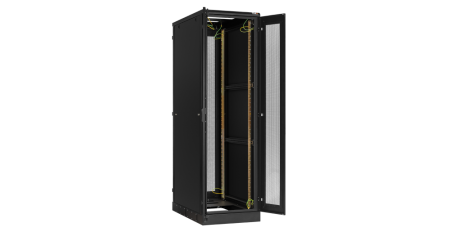 Напольный шкаф Classic 19",42U,перф.двухстворчатые двери, металлические стенки,600х2060х800,RAL9005-2