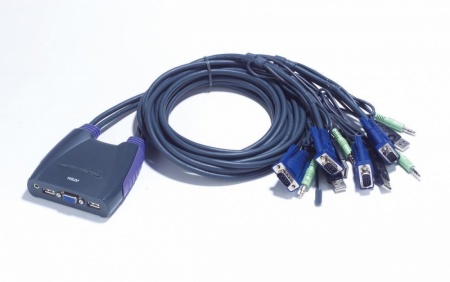 KVM-переключатель ATEN CS64US-AT, 4 порта USB, VGA-0