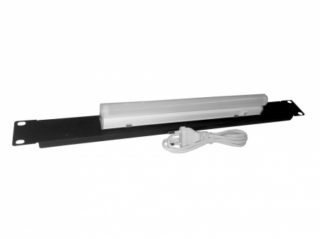 Лампа подсветки в шкаф 19", 1U, 4W, кабель 1 метр, черная-0