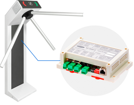 Электронная проходная CARDDEX на базе контроллера Parsec NC-8000-D-0