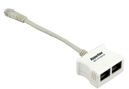 Разветвитель RJ-45 4Pr.T568A/T568B -> 2 x 2Pr.10BASE-T-0