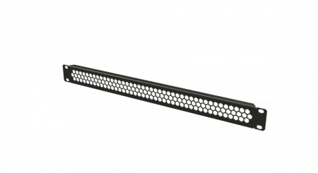 Фальшпанель в шкаф 19" 1U, перфорированная (RAL9005)-1