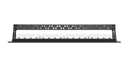 Коммутационная панель NIKOMAX 19", 2U, 48 портов, Кат.6, неэкранированная, с органайзерами, черная-1