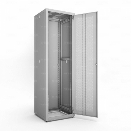 19'' Напольный шкаф NTSS СТАНДАРТ 22U 600х600 мм, передняя дверь перфорация, задняя металл, RAL 7035-3