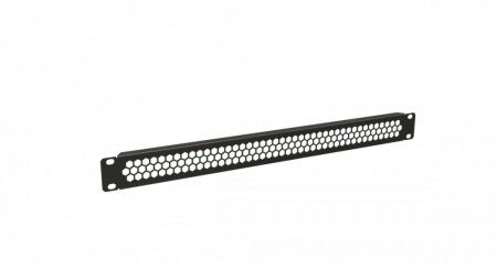 Фальшпанель в шкаф 19" 1U, перфорированная (RAL9005)-0
