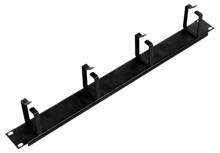 Органайзер 1U 4 кольца, черный-0