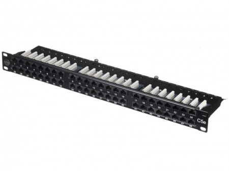 Патч-панель Cat. 5e 19", 1U, 48 портов RJ-45-0