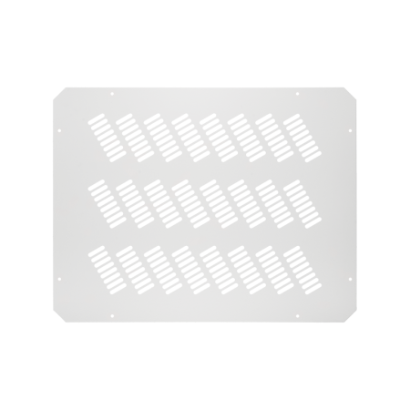 Заглушка проема вентиляторного блока TLK, перфорированная, 490х380х1мм, RAL 7035-0