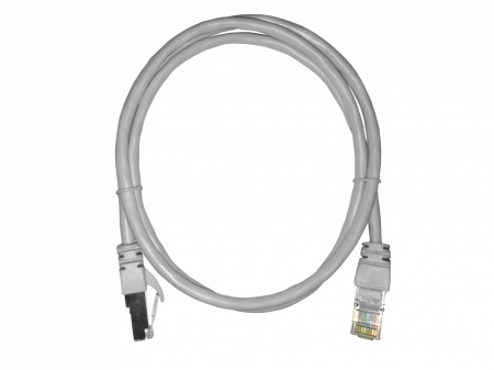 Патч-корд UTP4 cat 5e, 10,0м, ВС, LSZH, серый, литой коннектор NETKO Optima-0