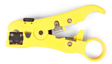 Универсальный инструмент для зачистки витой пары (UTP/STP), коаксиального кабеля RG-59/6/11/7, кругл-0