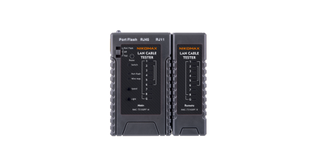 Кабельный тестер NIKOMAX, UTP/STP, RJ45, RJ12, RJ11, с функцией PortFlash и LED фонарём-0