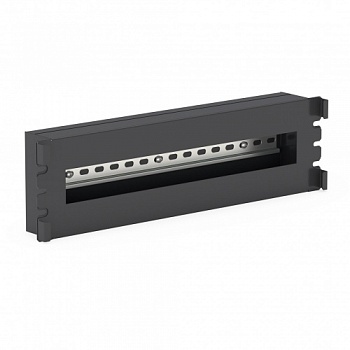 Панель с DIN-рейкой DANNMAN PWD19-3U-RAL9005, 19, 3U, черная