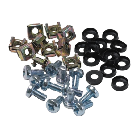 Комплект монтажный КМ-1 (винт, шайба, гайка с защелкой), упаковка 100 шт.-0