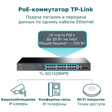 Коммутатор TP-Link TL-SG1428PE-3