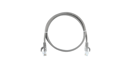 Коммутационный шнур NIKOMAX U/UTP 4 пары, Кат.5е, LSZH нг(А)-HFLTx, серый, 0,5м, Essential-0