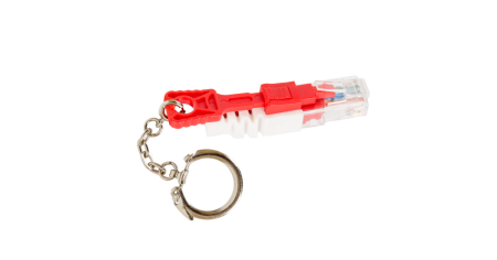 Коммутационный шнур NIKOMAX с замком U/UTP 4 пары, Кат.6, LSZH нг(А)-HFLTx, красный, 0,5м-1