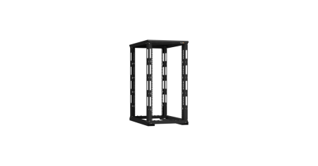Монтажная стойка двухрамная с разборной рамой 19", 24U, Ш600xВ1195xГ1000мм, с крышей-0