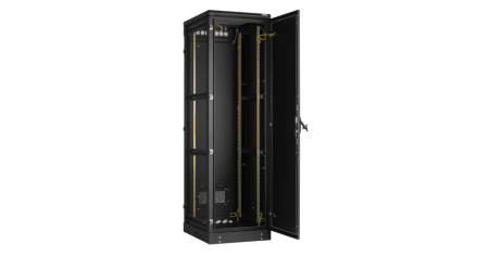Напольный шкаф TLK 19", 42U, промышленный, цельнометаллические двери, IP54, 600х2070х800мм, RAL 9004-2
