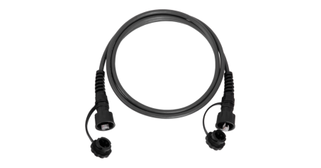 Индустриальный коммутационный шнур NIKOMAX F/UTP, Кат.6, IP67, с защитными крышками, PUR, чер., 5м-0