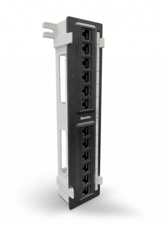 Патч-панель настенная, 12 портов RJ-45(8P8C), категория 5е, с подставкой-0