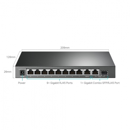 Коммутатор TP-Link TL-SG1210MPE-2