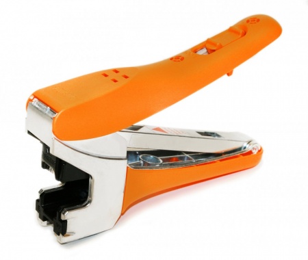 Вставка Keystone Jack RJ-45(8P8C), категория 6, 110 IDC, заделка с помощью E-TOOL, фиолетовая-1