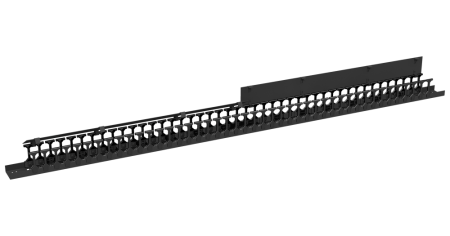 Органайзер кабельный верт,TLK,48U,для шк.TFI,TFA,97х110,металл,с пластик.пальцами,с крепежом,RAL9005-1