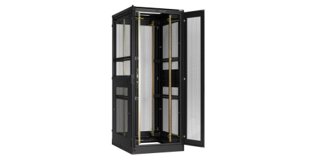 Напольный шкаф Classic 19",47U,стекл.дверь,двухур.перф.стенки,зад.перф.двухств,800х2280х1000,RAL9005-2