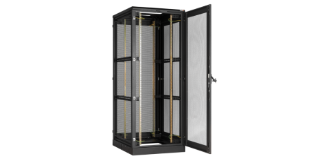 Напольный шкаф Classic 19",33U,перфорированные двери и стенки, 800х1660х1000, RAL9005-1