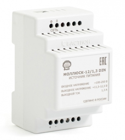 Источник питания МОЛЛЮСК-12/1,3 DIN-0