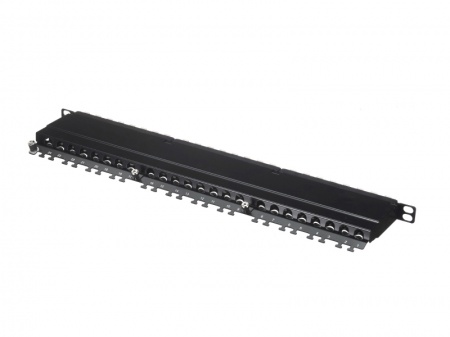 Патч-панель FTP, 19", 24 порта RJ45, cat.6а, 0,5U, Dual Type IDC, NETKO Expert СКС-1