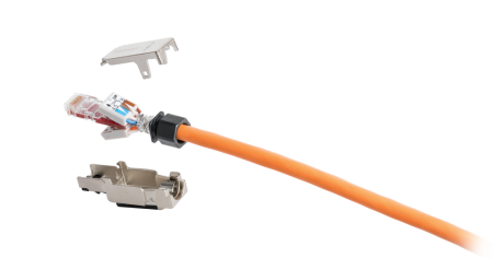 Коннектор RJ45 NIKOMAX, Кат.6, самозажимной, полный экран, металлик-1