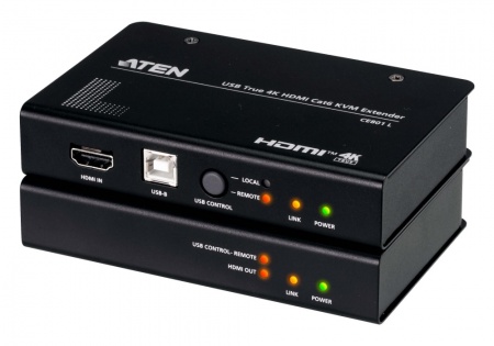 Удлинитель консоли ATEN CE801-AT-G (True 4K HDMI, USB, 70м)-0