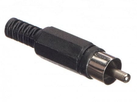 Штекер RCA черный, NETKO Optima-0