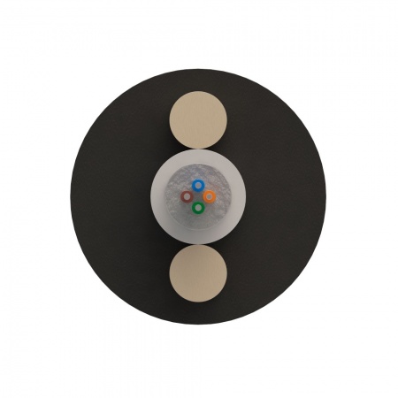 Дроп-кабель круглый, с центральной трубкой, усилен стеклопрутками, 4ОВ, SM 9/125, G657.A1, PE, 1.5кН-1