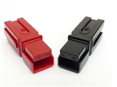 Разъём для ИБП ANDERSON 45A комплект 2 шт (красный и чёрный), под Провод ПВС 2х4/6 мм2-0