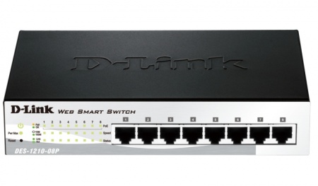 Коммутатор D-Link DES-1210-08P-0