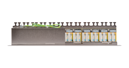 Коммутационная панель NIKOMAX 19", 1U, 24 порта, Кат.6a, полный экран, с органайзером, металлик-1