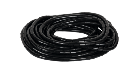 Лента NIKOMAX спиральная 6мм для организации и защиты кабельных пучков 5-25мм, толщина 0,6мм, черная-1