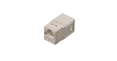 Соединитель NIKOMAX типа Keystone, Кат.6а, 500МГц, RJ45-RJ45 (8P8C), полный экран, металлик-0