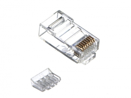 Коннектор RJ-45 (8p8c) cat.6, нэкранированный, со вставкой, нож с 3-мя зубцами, NETKO Expert-0